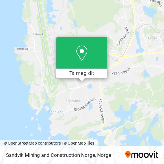 Sandvik Mining and Construction Norge kart