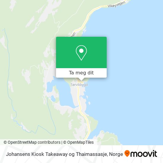 Johansens Kiosk Takeaway og Thaimassasje kart