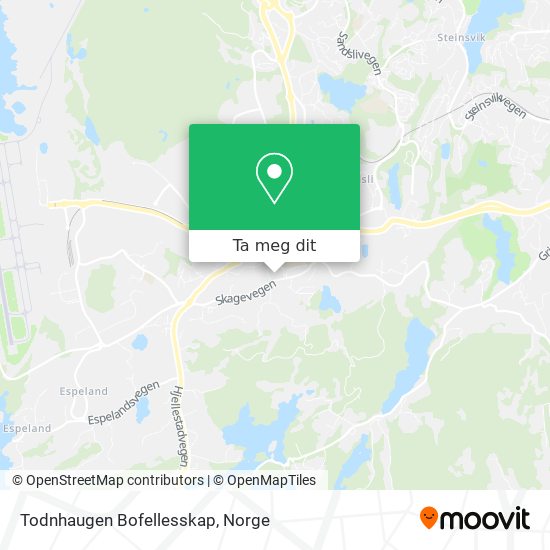 Todnhaugen Bofellesskap kart