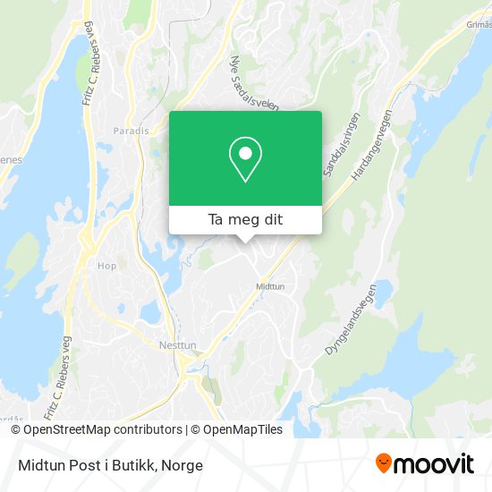 Midtun Post i Butikk kart