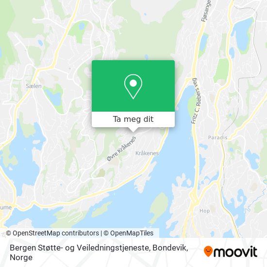 Bergen Støtte- og Veiledningstjeneste, Bondevik kart