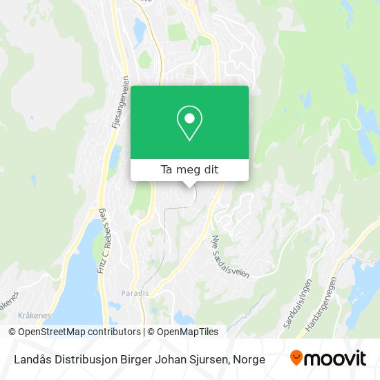 Landås Distribusjon Birger Johan Sjursen kart