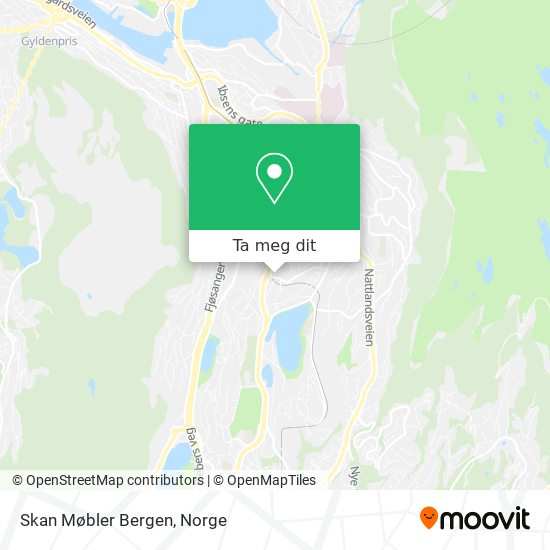 Skan Møbler Bergen kart