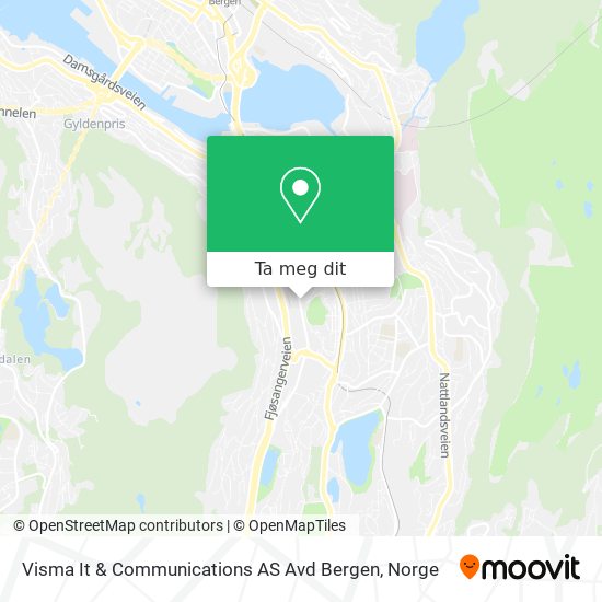 Visma It & Communications AS Avd Bergen kart
