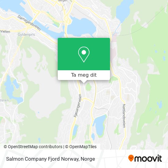 Salmon Company Fjord Norway kart