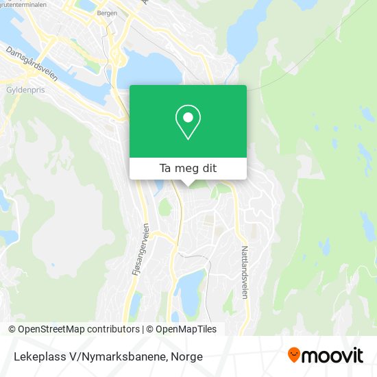 Lekeplass V/Nymarksbanene kart