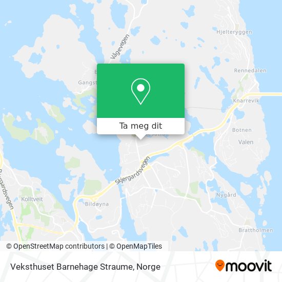 Veksthuset Barnehage Straume kart