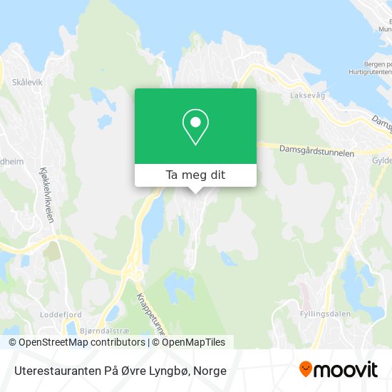 Uterestauranten På Øvre Lyngbø kart