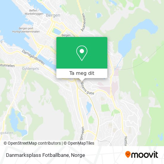 Danmarksplass Fotballbane kart