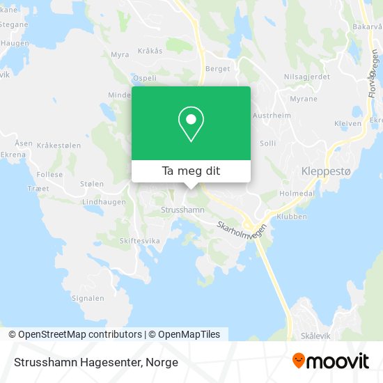 Strusshamn Hagesenter kart