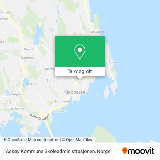 Askøy Kommune Skoleadministrasjonen kart