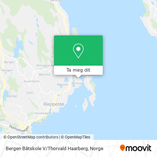 Bergen Båtskole V / Thorvald Haarberg kart