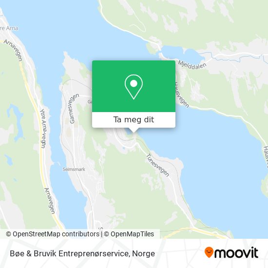 Bøe & Bruvik Entreprenørservice kart