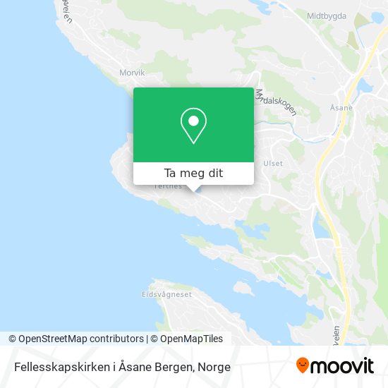 Fellesskapskirken i Åsane Bergen kart