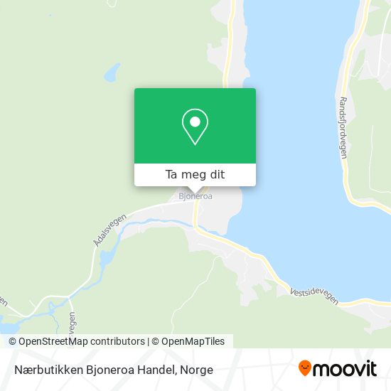 Nærbutikken Bjoneroa Handel kart