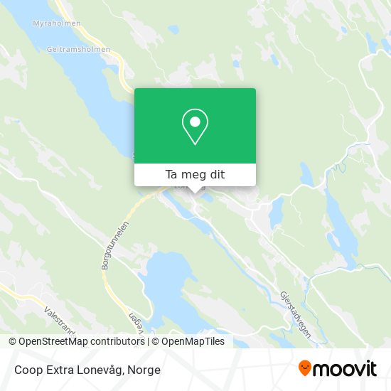 Coop Extra Lonevåg kart