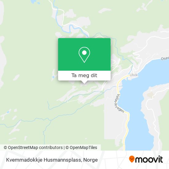 Kvemmadokkje Husmannsplass kart