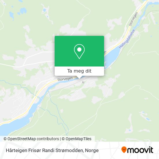 Hårteigen Frisør Randi Strømodden kart