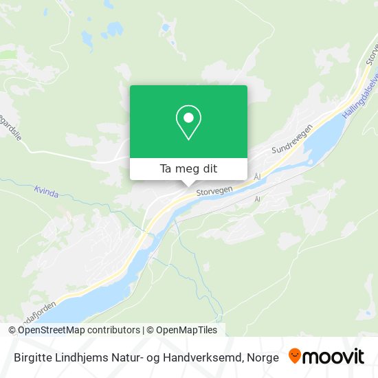 Birgitte Lindhjems Natur- og Handverksemd kart