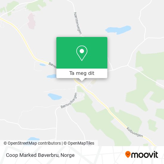 Coop Marked Bøverbru kart