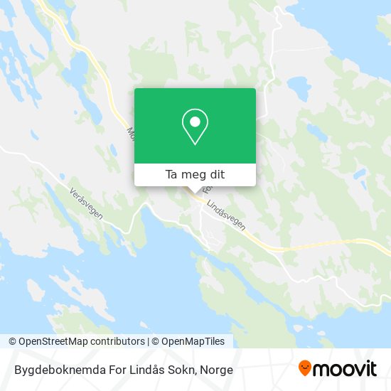 Bygdeboknemda For Lindås Sokn kart