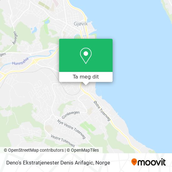 Deno's Ekstratjenester Denis Arifagic kart