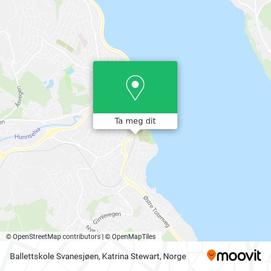 Ballettskole Svanesjøen, Katrina Stewart kart
