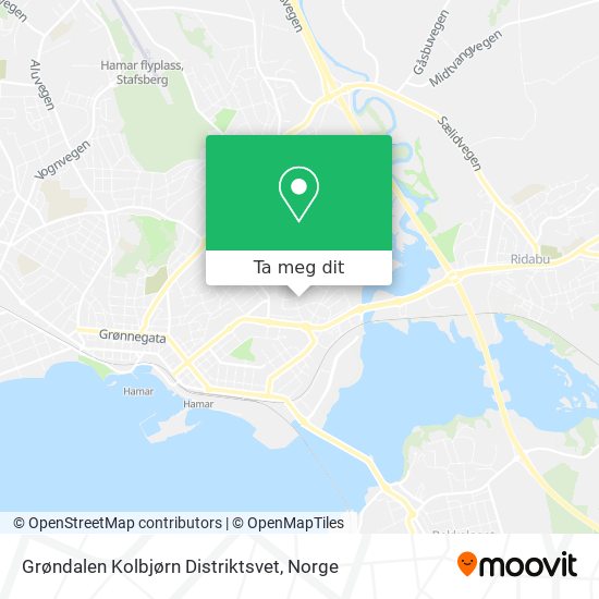 Grøndalen Kolbjørn Distriktsvet kart