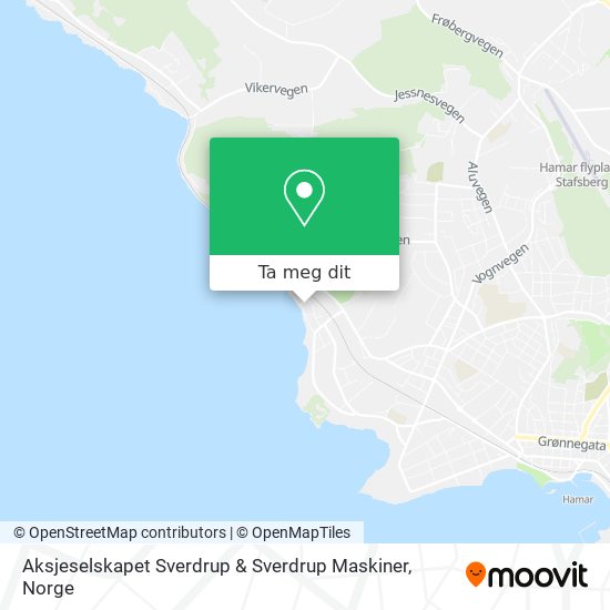 Aksjeselskapet Sverdrup & Sverdrup Maskiner kart