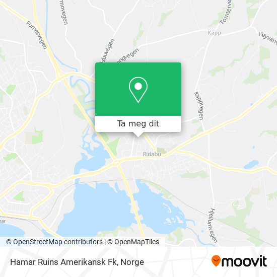 Hamar Ruins Amerikansk Fk kart