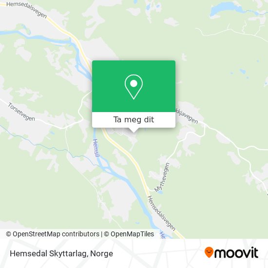 Hemsedal Skyttarlag kart