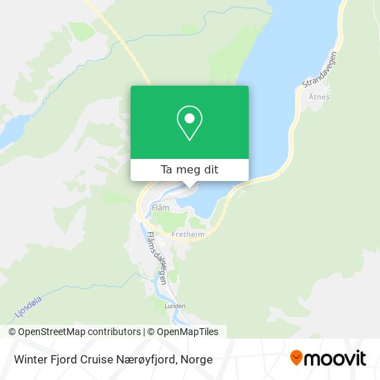 Winter Fjord Cruise Nærøyfjord kart