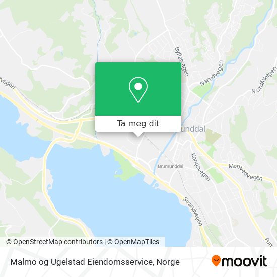 Malmo og Ugelstad Eiendomsservice kart