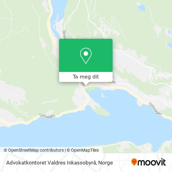 Advokatkontoret Valdres Inkassobyrå kart