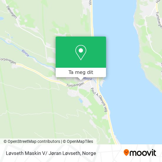 Løvseth Maskin V/ Jøran Løvseth kart
