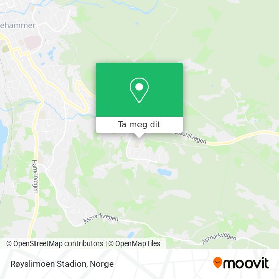 Røyslimoen Stadion kart