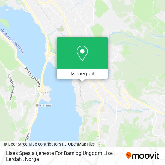 Lises Spesialtjeneste For Barn og Ungdom Lise Lerdahl kart