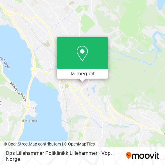 Dps Lillehammer Poliklinikk Lillehammer - Vop kart