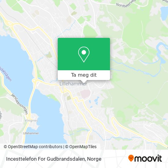 Incesttelefon For Gudbrandsdalen kart