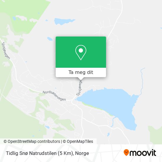 Tidlig Snø Natrudstilen (5 Km) kart