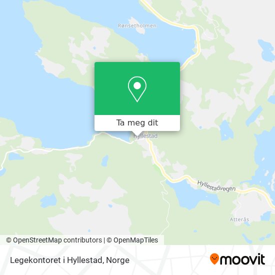 Legekontoret i Hyllestad kart