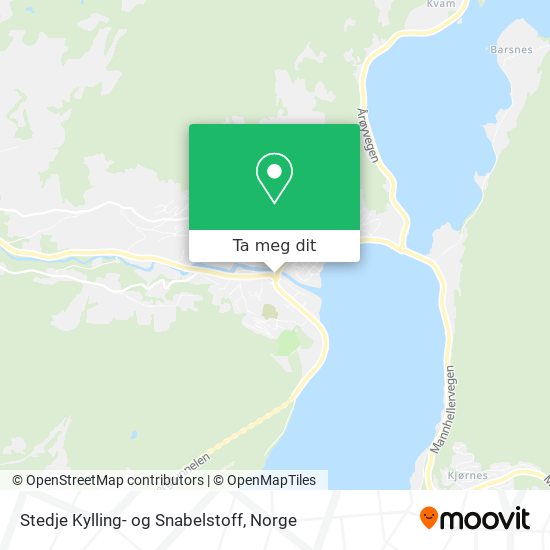 Stedje Kylling- og Snabelstoff kart