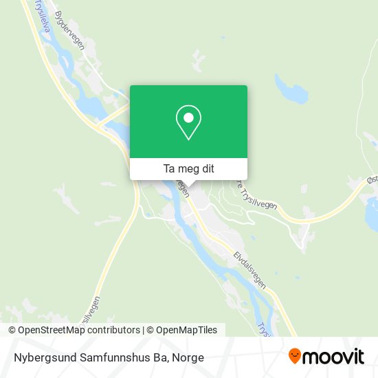 Nybergsund Samfunnshus Ba kart