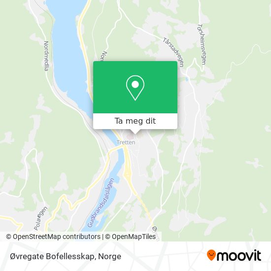 Øvregate Bofellesskap kart