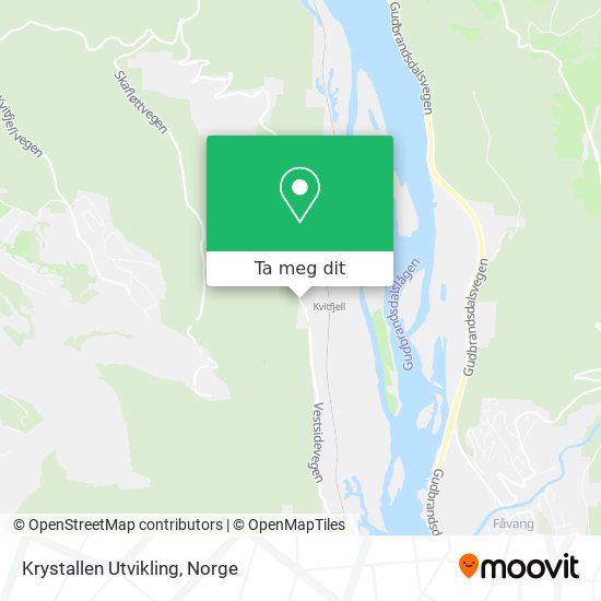 Krystallen Utvikling kart
