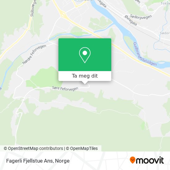 Fagerli Fjellstue Ans kart