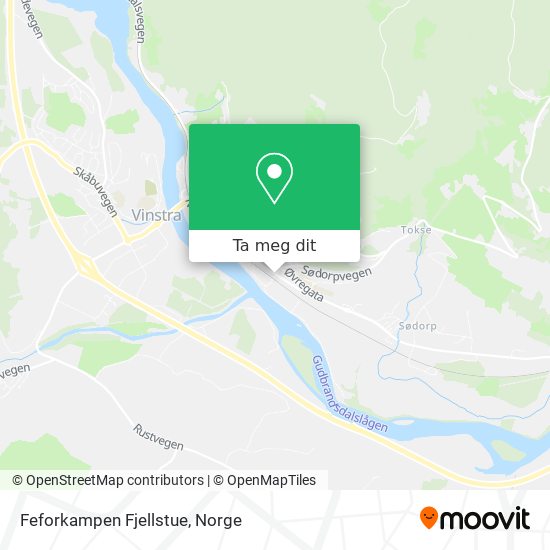 Feforkampen Fjellstue kart