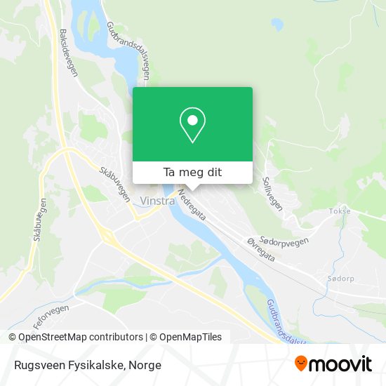 Rugsveen Fysikalske kart