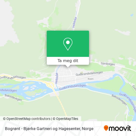 Bogrønt - Bjørke Gartneri og Hagesenter kart