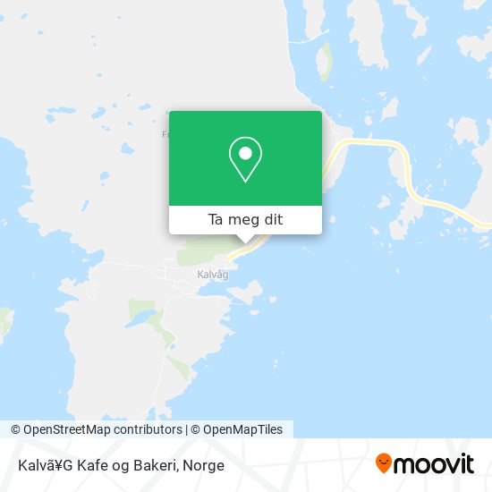 Kalvã¥G Kafe og Bakeri kart